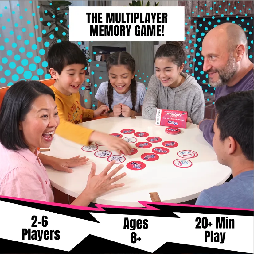 A whole family mid-game, cracking up